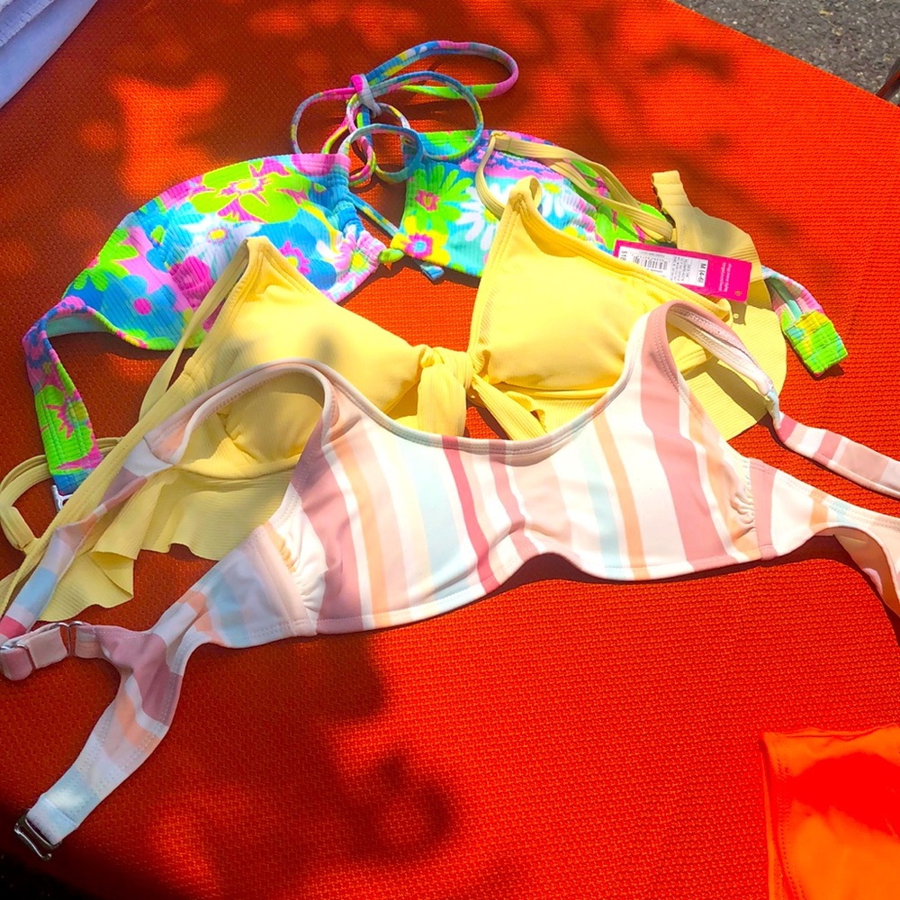 NWT Colorful Bikini Tops Bundle